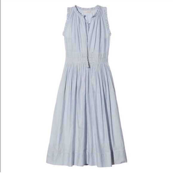 Ulla Johnson Striped Virginie Dress Blue White Maxi Lined Size 2 Women's Coastal - Picture 16 of 16